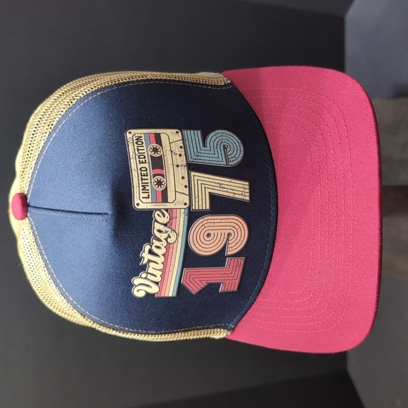 kolwoven,Vintage 1985 Limited Edition Classic Pink/Blue Trucker Hat, NWOT. - Picture 2 of 8